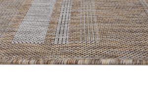 Tappeto Melissa Marrone Grigio Strisce Interno Esterno