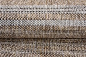 Tappeto Melissa Marrone Grigio Strisce Interno Esterno