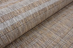 Tappeto Melissa Marrone Grigio Strisce Interno Esterno