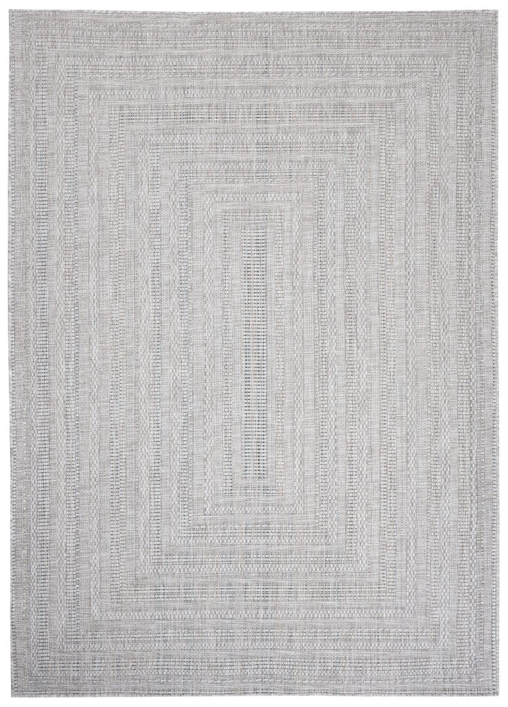 Tappeto Melissa Grigio Melange Geometrico Interno Esterno