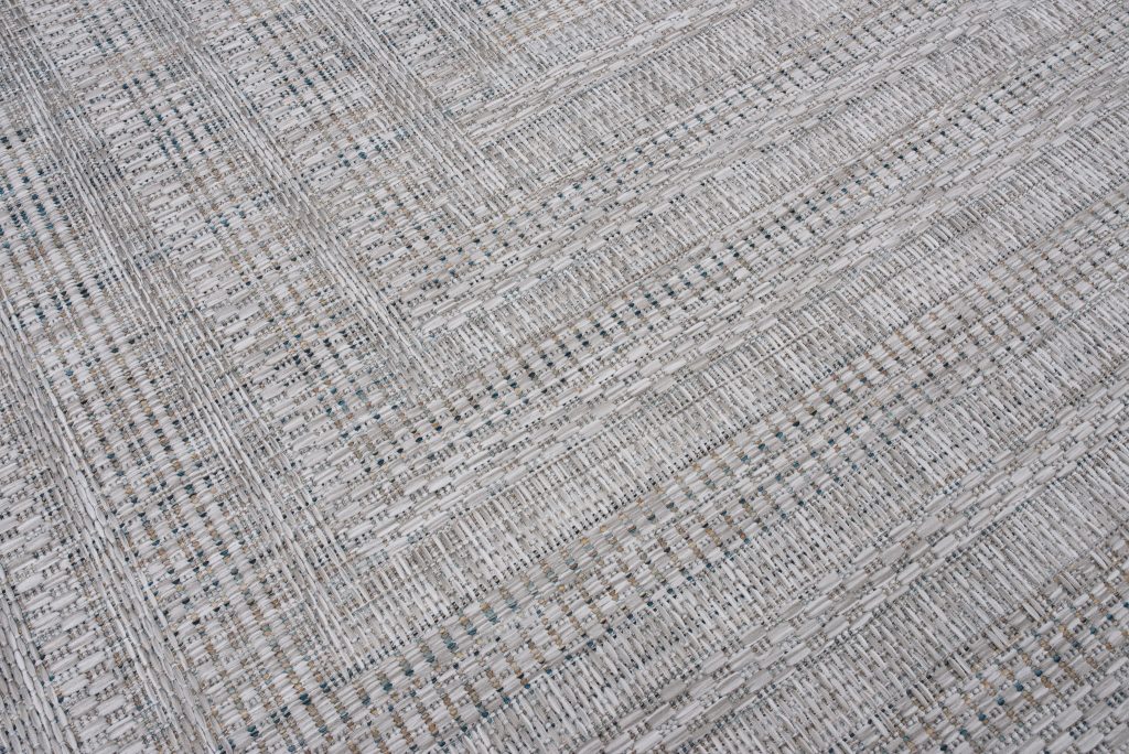 Tappeto Melissa Grigio Melange Geometrico Interno Esterno