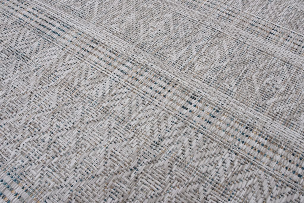 Tappeto Melissa Grigio Melange Etnico Interno Esterno