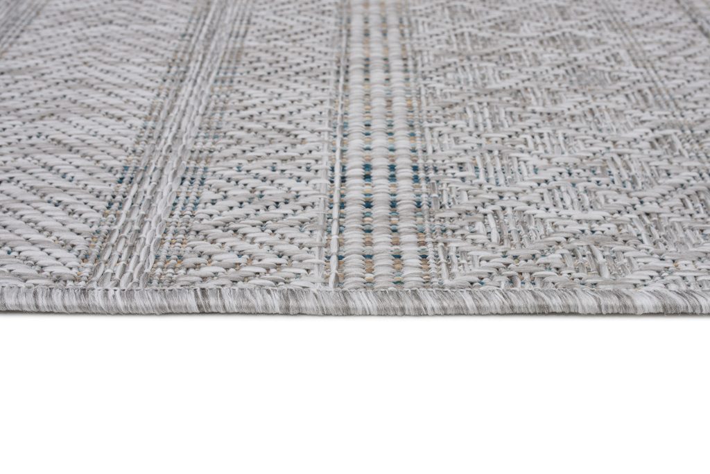 Tappeto Melissa Grigio Melange Etnico Interno Esterno