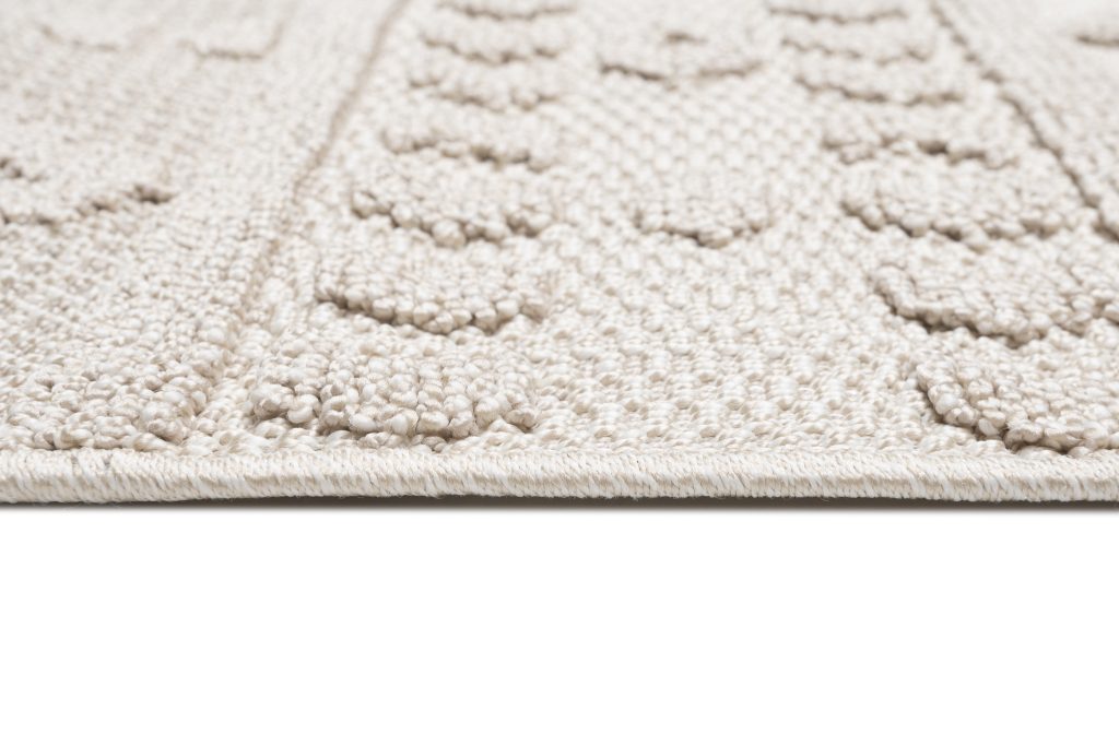 Tappeto Timber Indoor Outdoor Beige Etnico con Frange