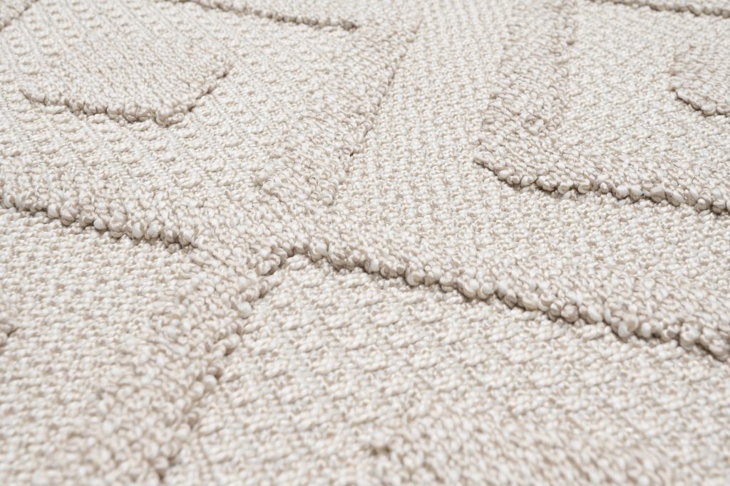 Tappeto Timber Indoor Outdoor Beige Rombi con Frange