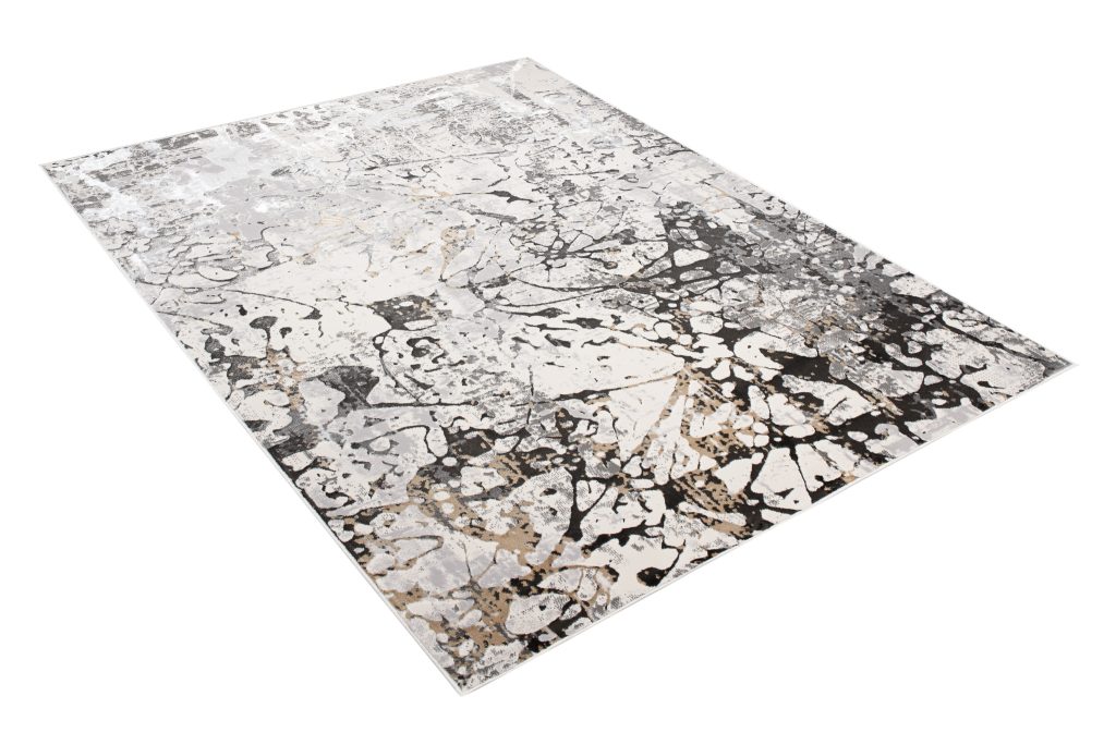 Tappeto Golden Grigio Crema Astratto