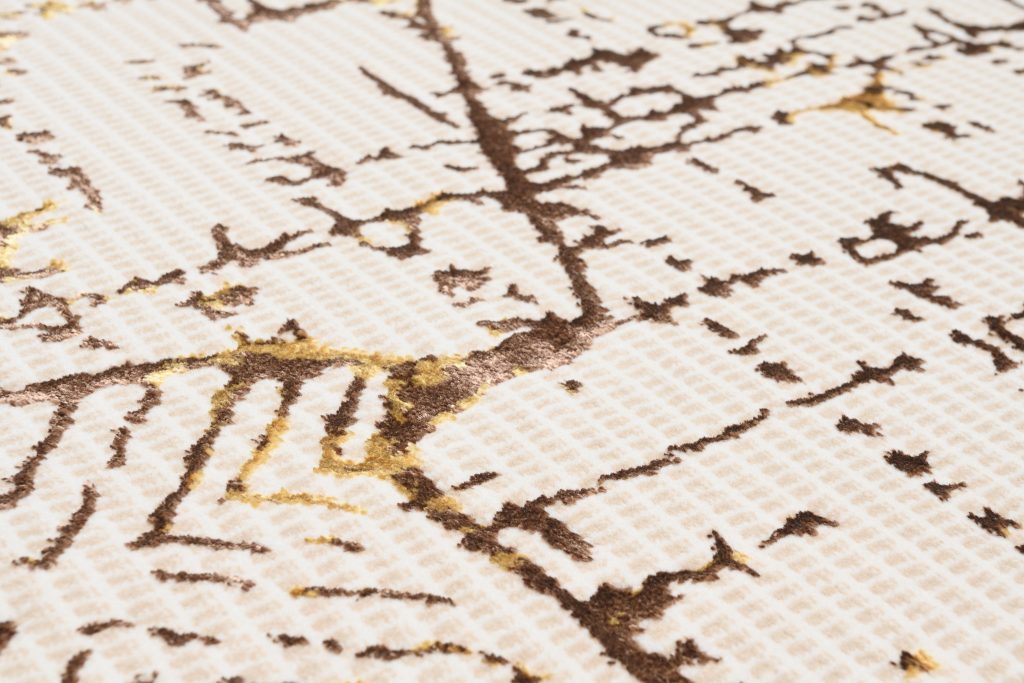 Tappeto Golden Crema Oro Patchwork