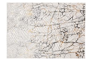 Tappeto Golden Crema Oro Gigio Pelle di Serpente