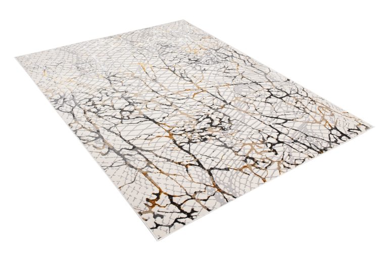 Tappeto Golden Crema Oro Gigio Pelle di Serpente