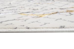 Tappeto Golden Crema Oro Gigio Pelle di Serpente