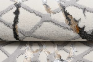 Tappeto Golden Crema Oro Gigio Pelle di Serpente