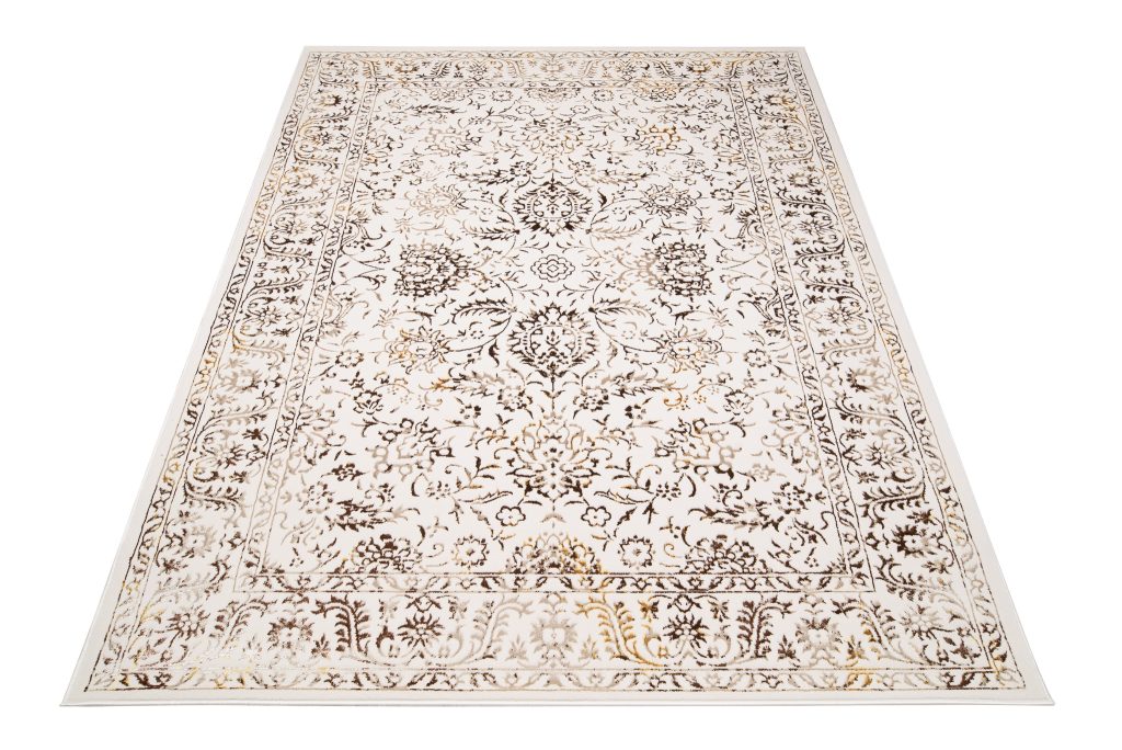 Tappeto Golden Crema Oro Vintage Cornice