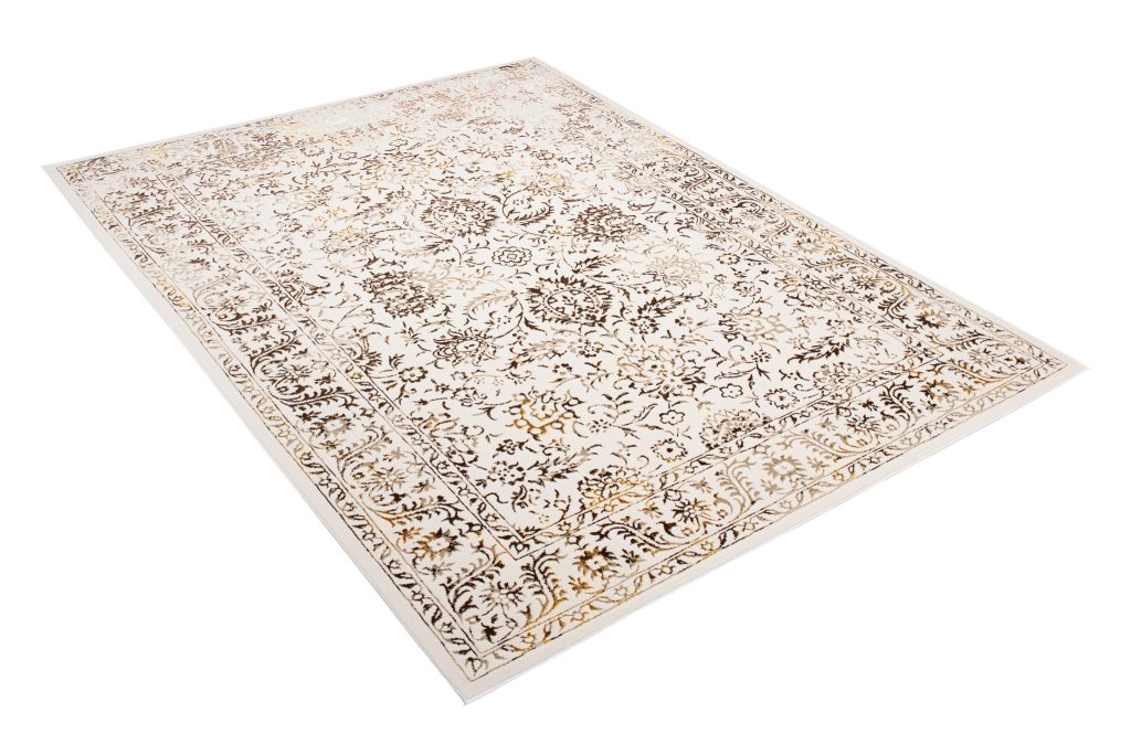Tappeto Golden Crema Oro Vintage Cornice