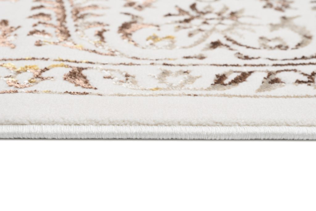 Tappeto Golden Crema Oro Vintage Cornice