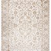 Tappeto Hera Vintage Crema Beige Cornice Effetto 3D