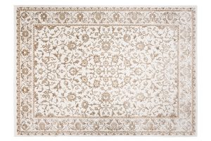 Tappeto Hera Vintage Crema Beige Cornice Effetto 3D