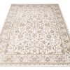Tappeto Hera Vintage Crema Beige Cornice Effetto 3D