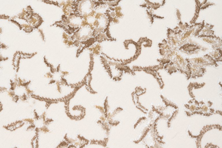 Tappeto Hera Vintage Crema Beige Cornice Effetto 3D