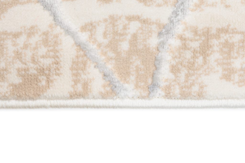 Tappeto Golden Beige Oro Marrone Linee