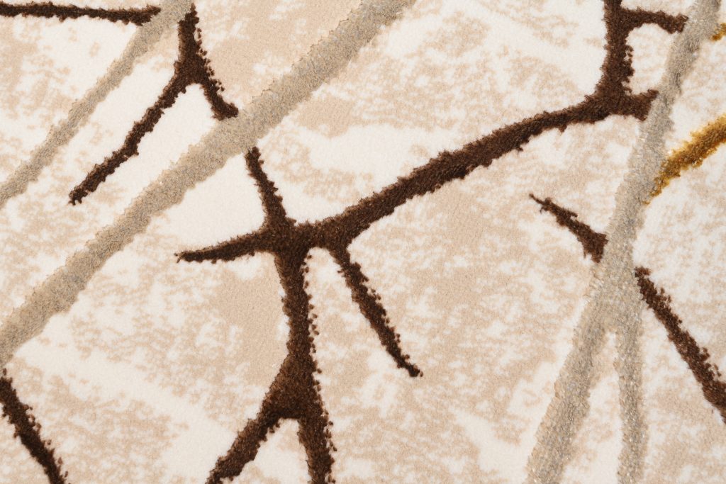 Tappeto Golden Beige Oro Marrone Linee