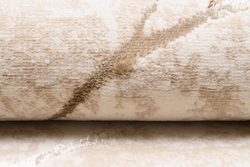 Tappeto Golden Beige Oro Marrone Linee