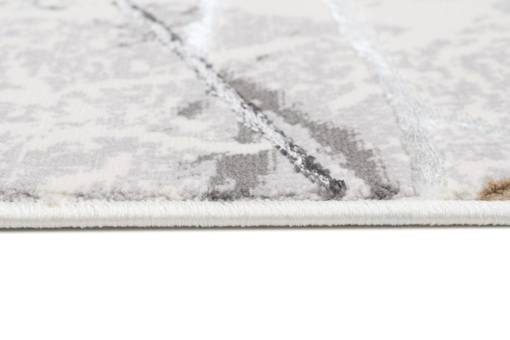 Tappeto Golden Grigio Oro Marrone Linee