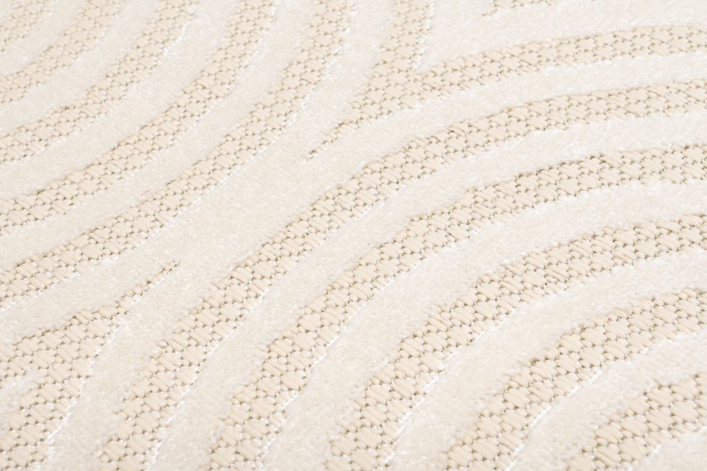 Tappeto Esterno Patio Crema Moderno