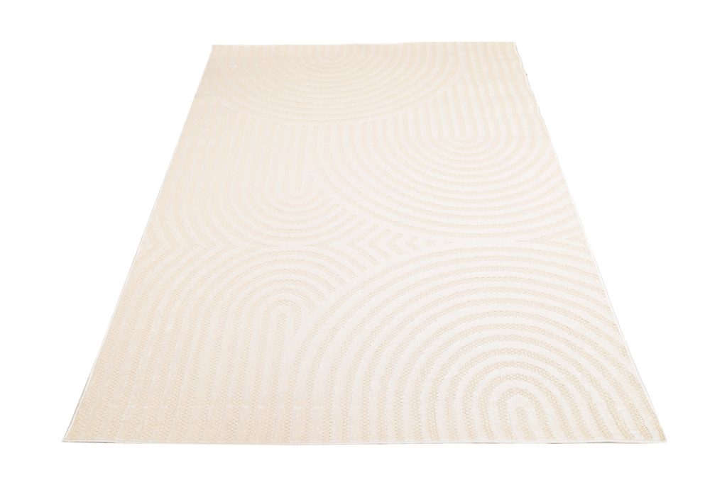 Tappeto Esterno Patio Crema Moderno