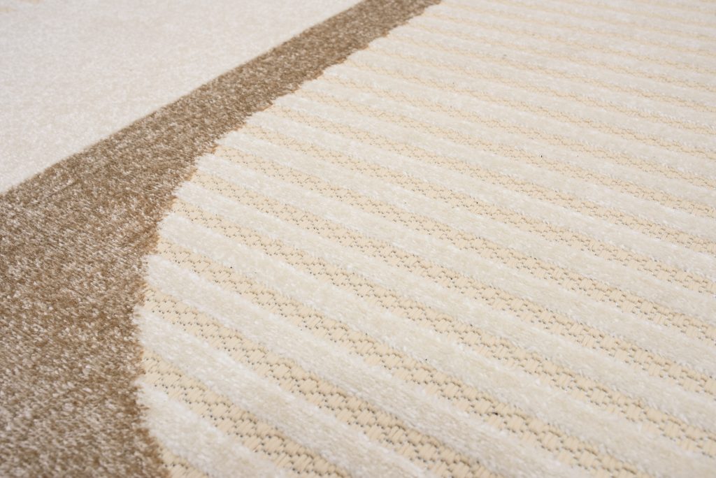 Tappeto Esterno Patio Crema Marrone Grigio