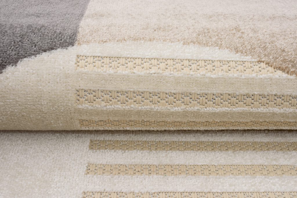 Tappeto Esterno Patio Crema Marrone Grigio
