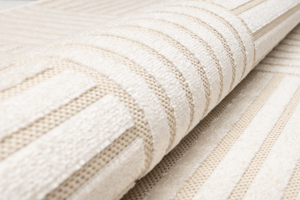 Tappeto Esterno Patio Crema Geometrico