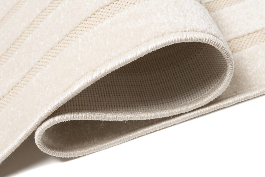 Tappeto Esterno Patio Crema Strisce
