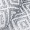 Tappeto Ibiza per Esterno Bifacciale Impermeabile Grigio Bianco Rombi