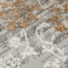Tappeto Hera Grigio Beige Crema Rosetta Effetto 3D