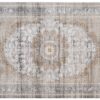 Tappeto Hera Grigio Beige Crema Rosetta Effetto 3D