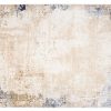 Tappeto Hera Crema Beige Blu Moderno Effetto 3D