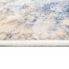 Tappeto Hera Crema Beige Blu Moderno Effetto 3D