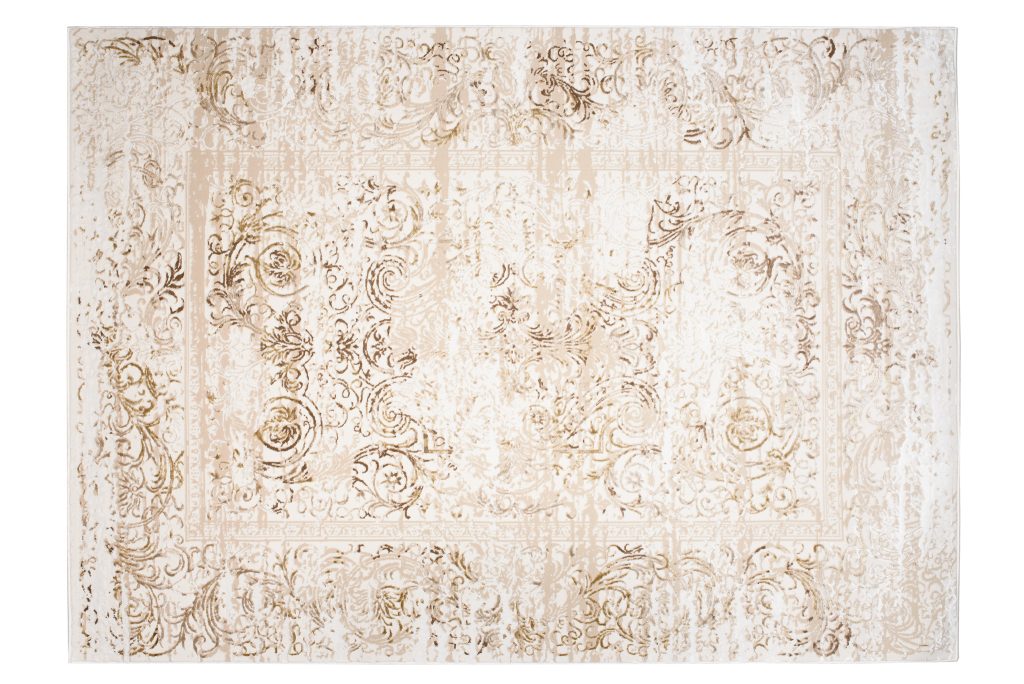 Tappeto Hera Vintage Beige Crema Sfumature Effetto 3D