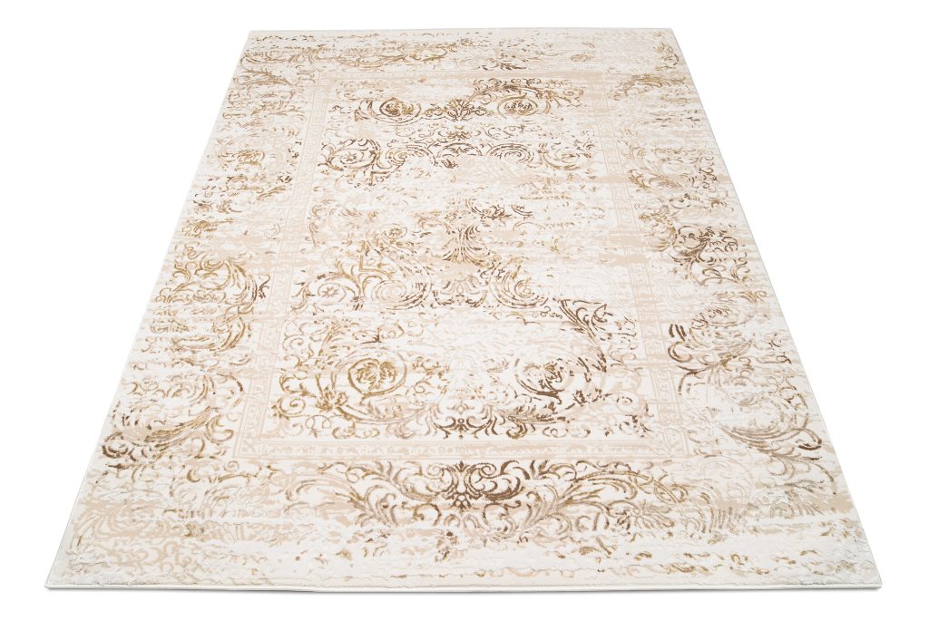 Tappeto Hera Vintage Beige Crema Sfumature Effetto 3D