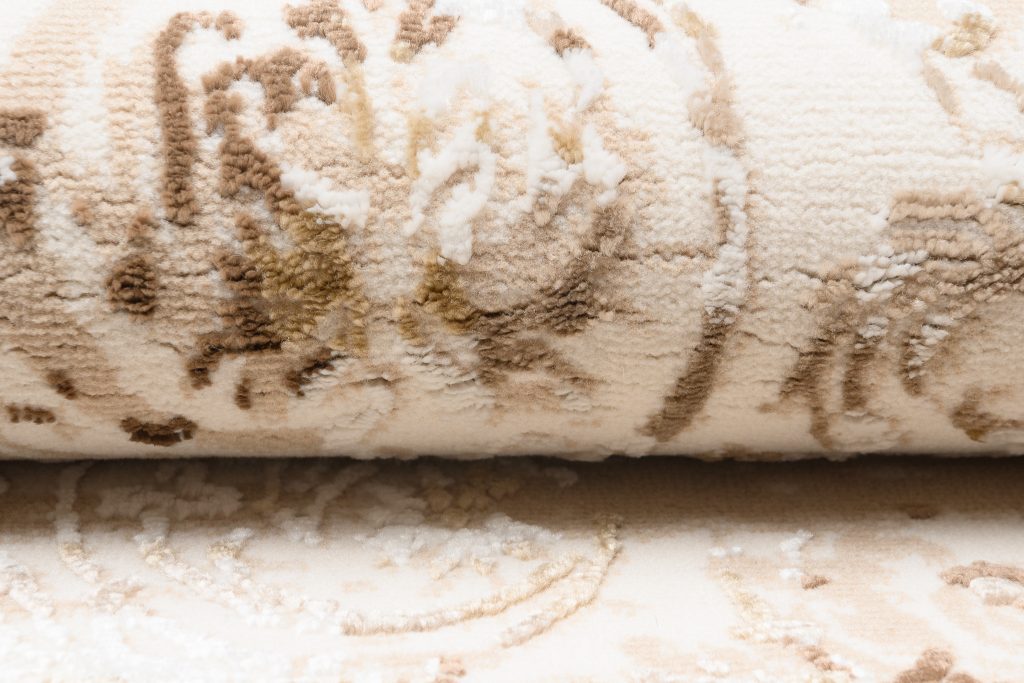 Tappeto Hera Vintage Beige Crema Sfumature Effetto 3D