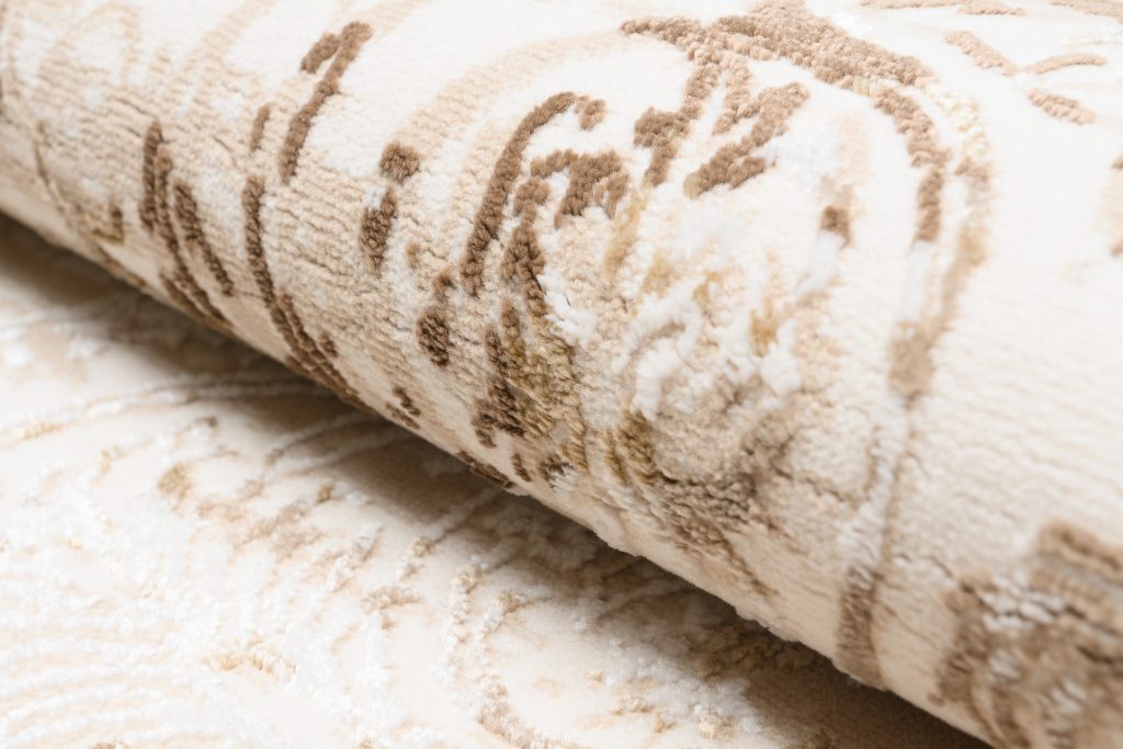 Tappeto Hera Vintage Beige Crema Sfumature Effetto 3D