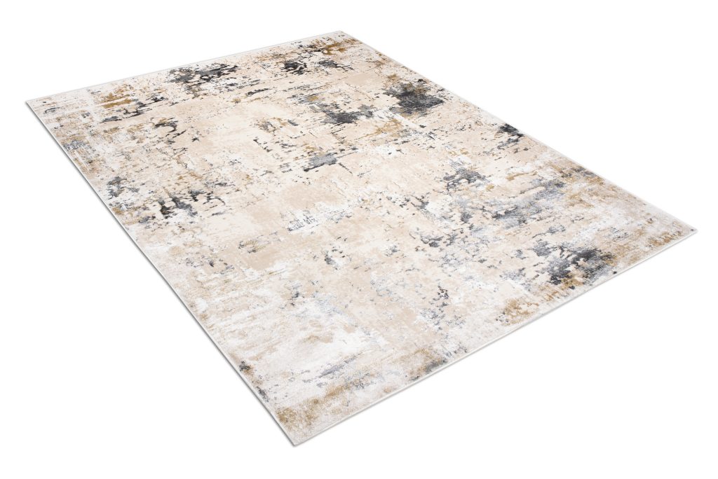 Tappeto Hera Crema Beige Grigio Scuro Sfumature Effetto 3D