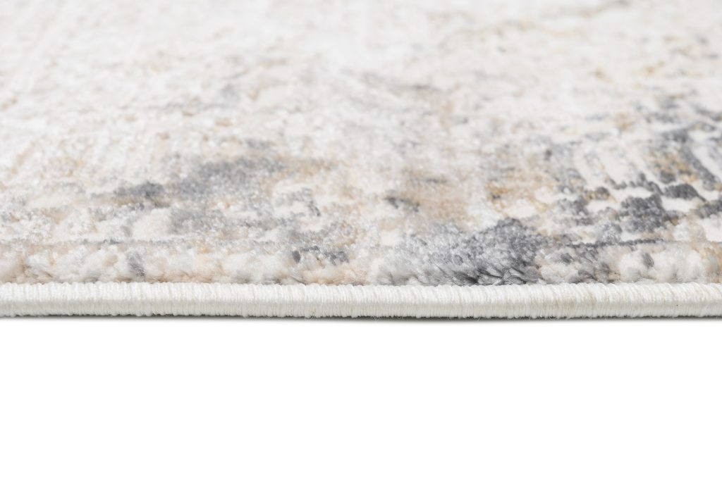 Tappeto Hera Crema Beige Grigio Etnico Effetto 3D