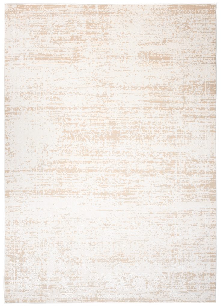 Tappeto Hera Crema Beige Chiaro Ornamenti Effetto 3D