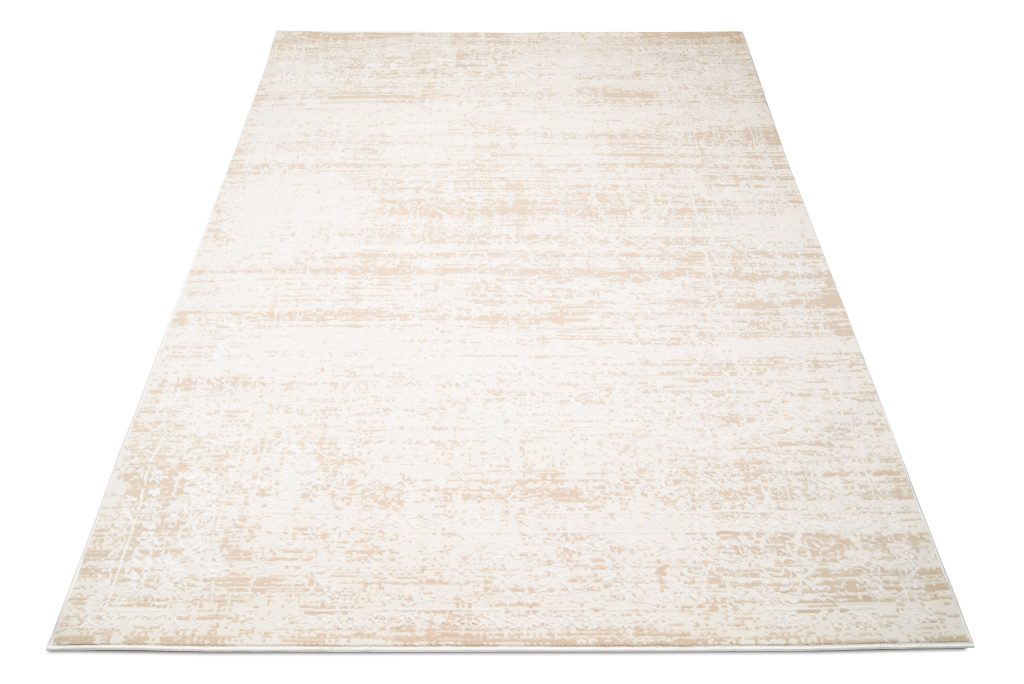 Tappeto Hera Crema Beige Chiaro Ornamenti Effetto 3D