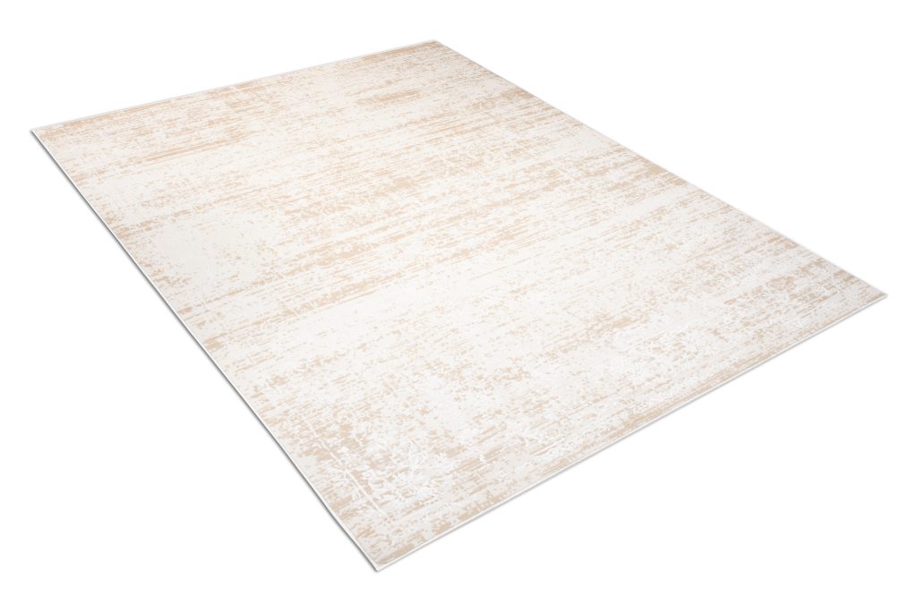 Tappeto Hera Crema Beige Chiaro Ornamenti Effetto 3D