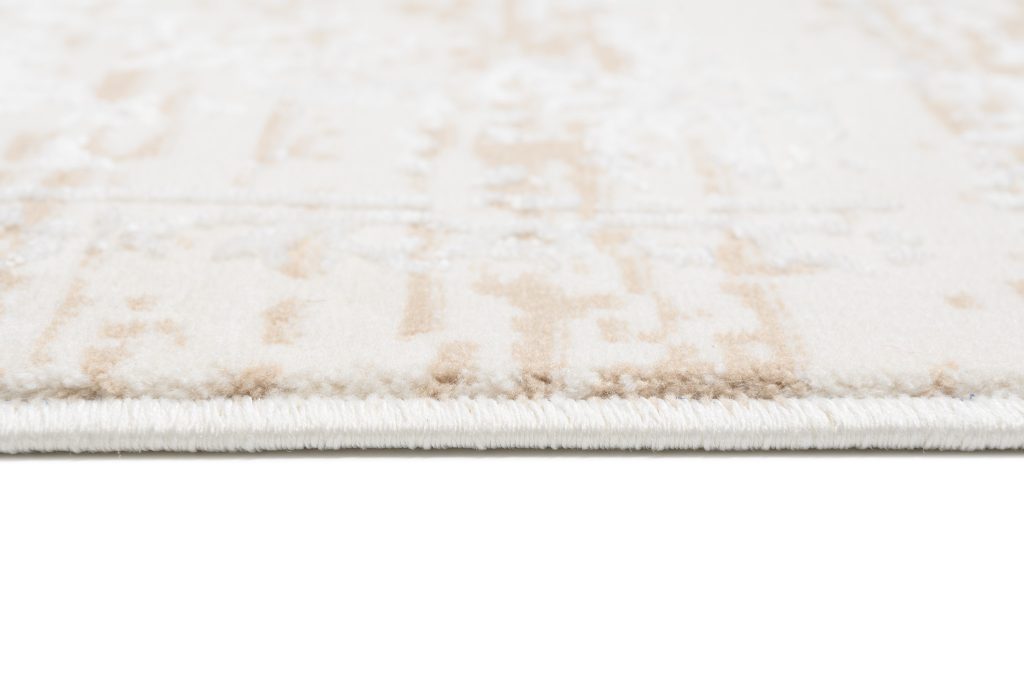Tappeto Hera Crema Beige Chiaro Ornamenti Effetto 3D