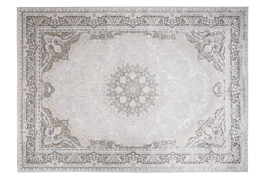 Tappeto Hera Grigio Beige Crema Tradizionale Effetto 3D