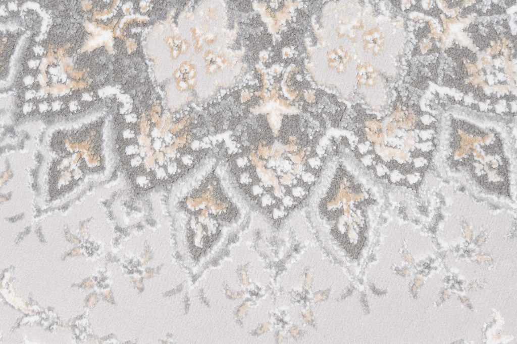 Tappeto Hera Grigio Beige Crema Tradizionale Effetto 3D