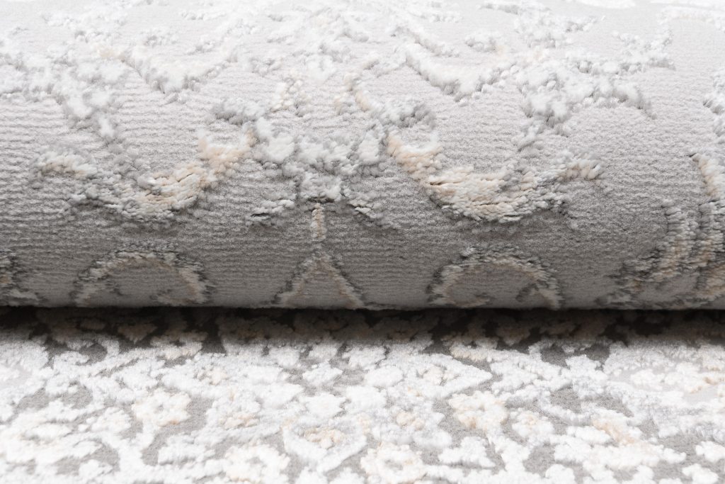 Tappeto Hera Grigio Beige Crema Tradizionale Effetto 3D